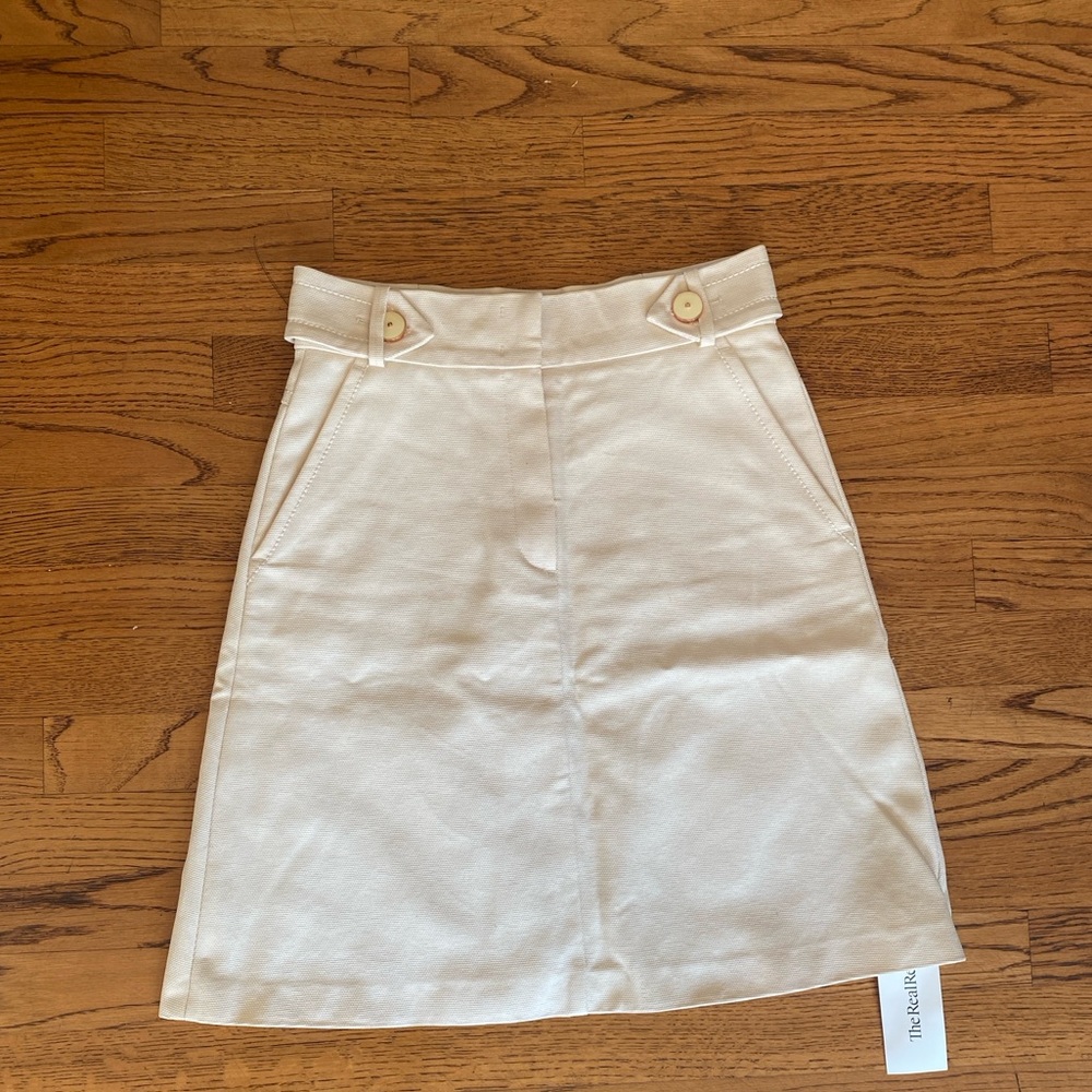 White Escada Midi Skirt